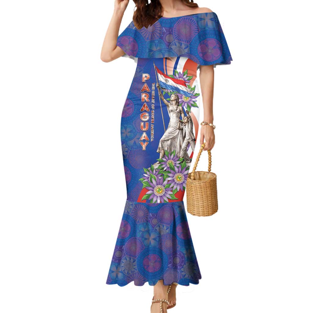 Paraguay Independence Day Mermaid Dress The Heart Of South America