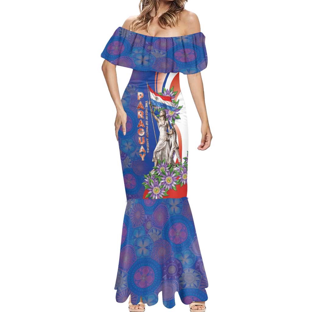 Paraguay Independence Day Mermaid Dress The Heart Of South America