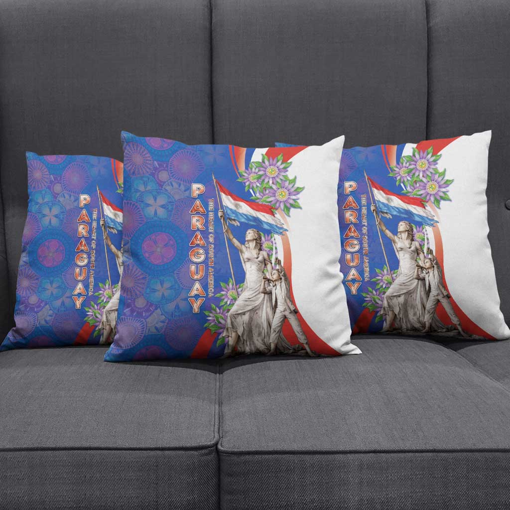 Paraguay Independence Day Pillow Cover The Heart Of South America