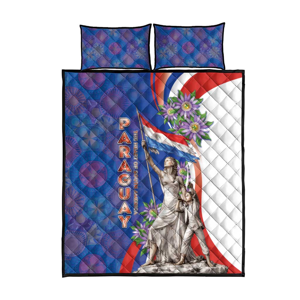 Paraguay Independence Day Quilt Bed Set The Heart Of South America