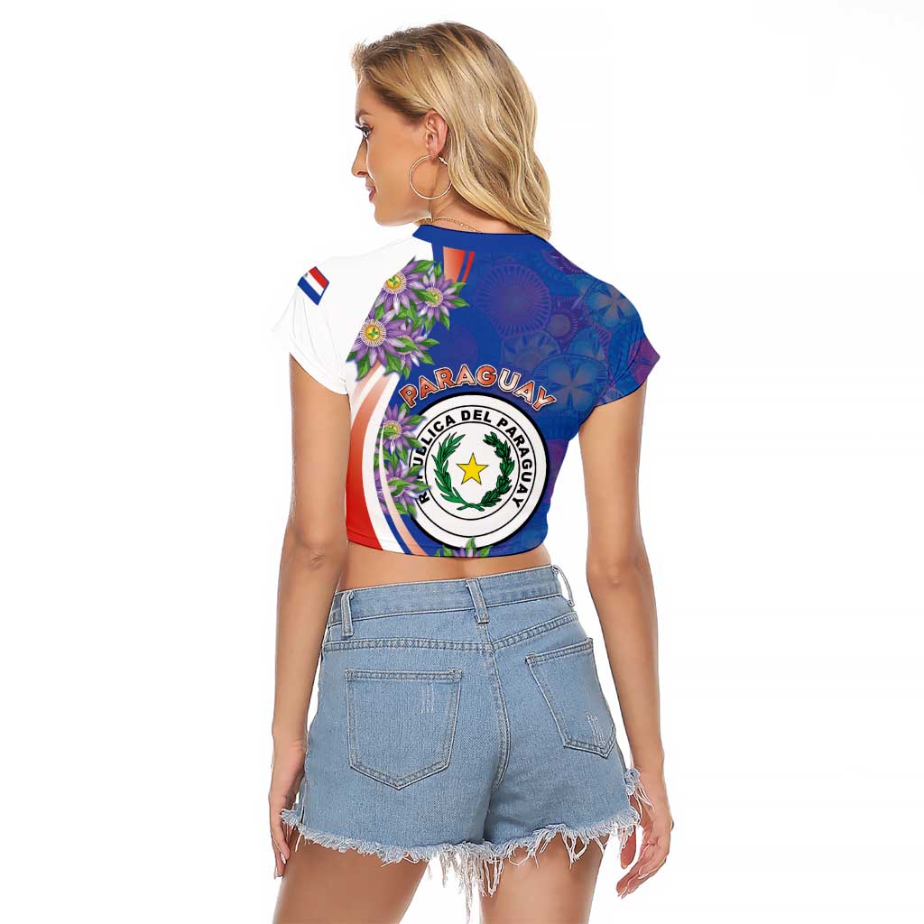 Paraguay Independence Day Raglan Cropped T Shirt The Heart Of South America