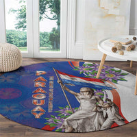 Paraguay Independence Day Round Carpet The Heart Of South America