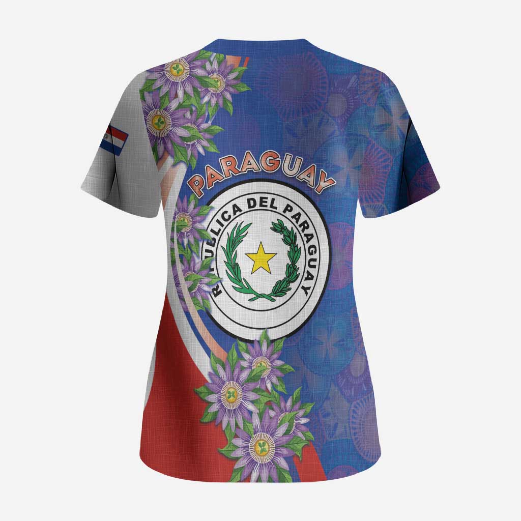Paraguay Independence Day Scrub Top The Heart Of South America