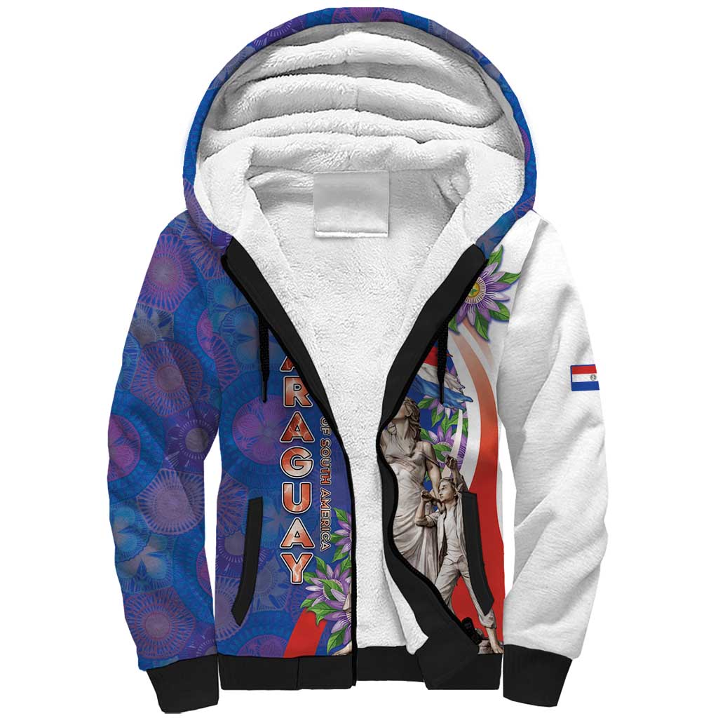 Paraguay Independence Day Sherpa Hoodie The Heart Of South America