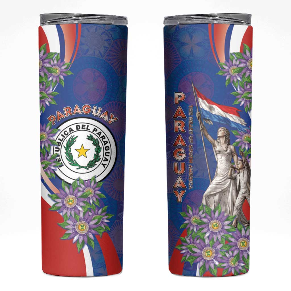 Paraguay Independence Day Skinny Tumbler The Heart Of South America