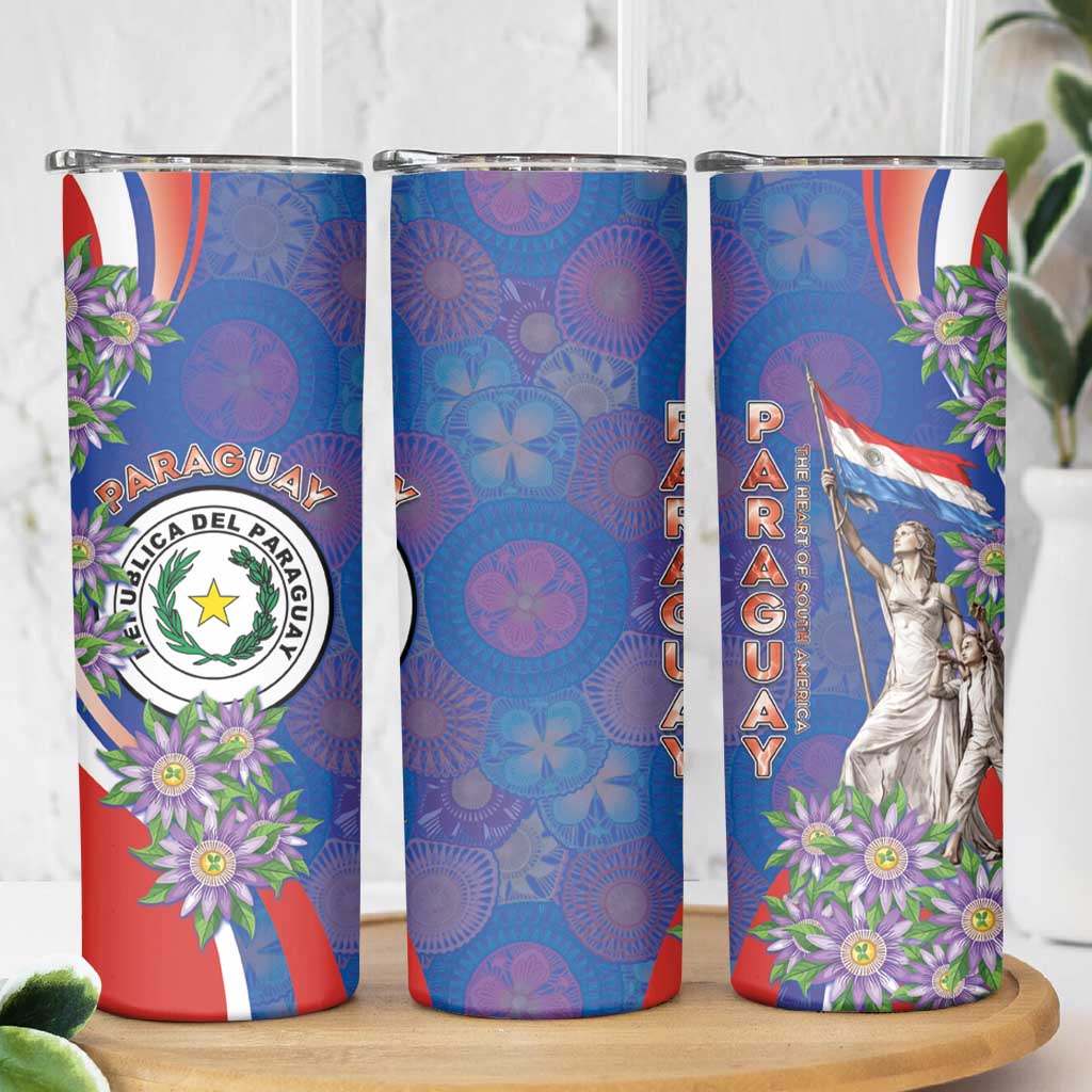 Paraguay Independence Day Skinny Tumbler The Heart Of South America