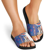 Paraguay Independence Day Slide Sandals The Heart Of South America