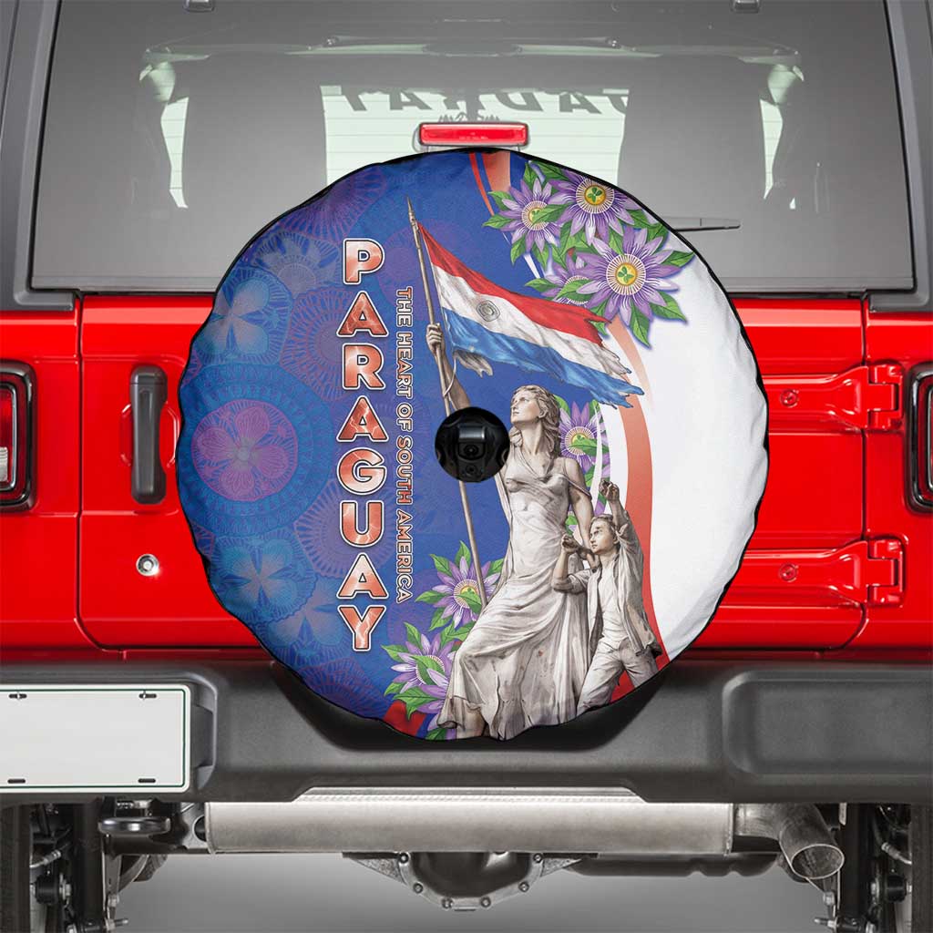 Paraguay Independence Day Spare Tire Cover The Heart Of South America