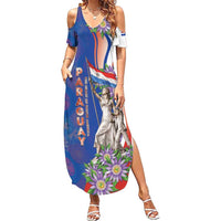 Paraguay Independence Day Summer Maxi Dress The Heart Of South America