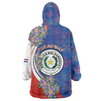 Paraguay Independence Day Wearable Blanket Hoodie The Heart Of South America