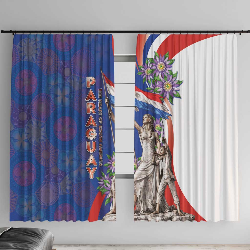 Paraguay Independence Day Window Curtain The Heart Of South America