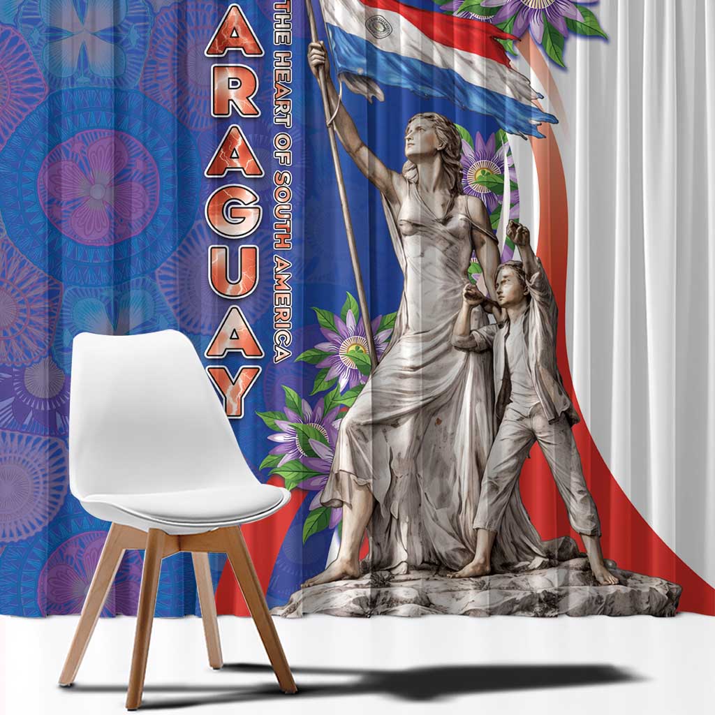 Paraguay Independence Day Window Curtain The Heart Of South America