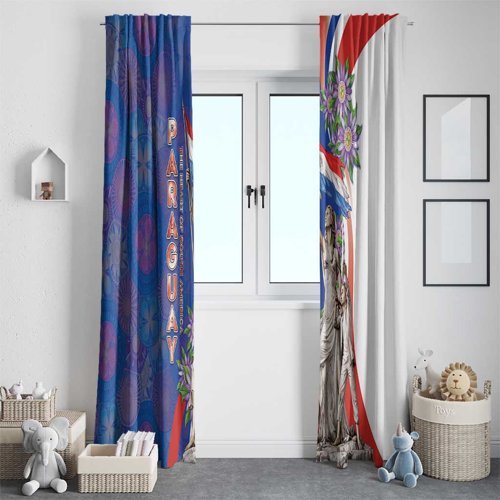 Paraguay Independence Day Window Curtain The Heart Of South America