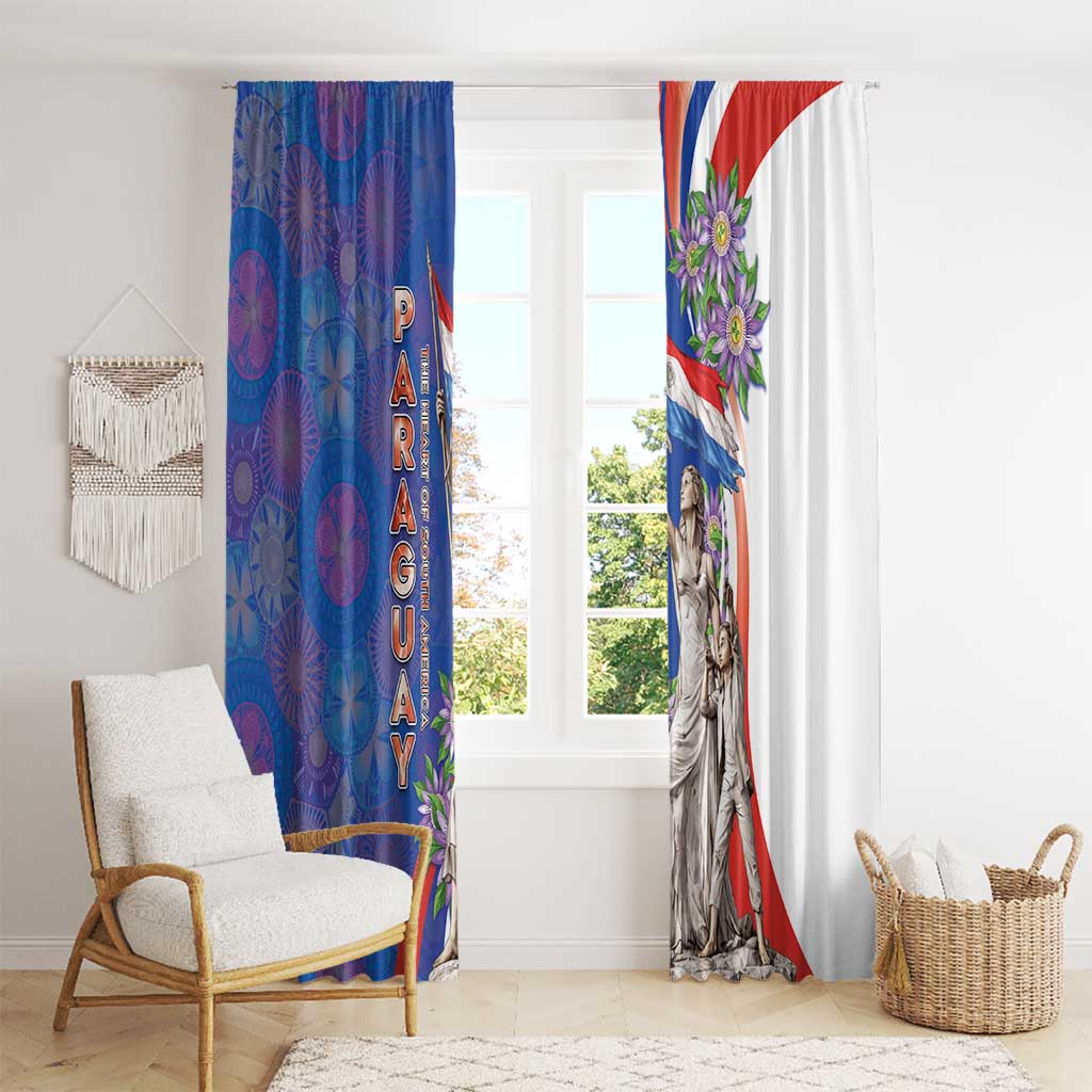 Paraguay Independence Day Window Curtain The Heart Of South America