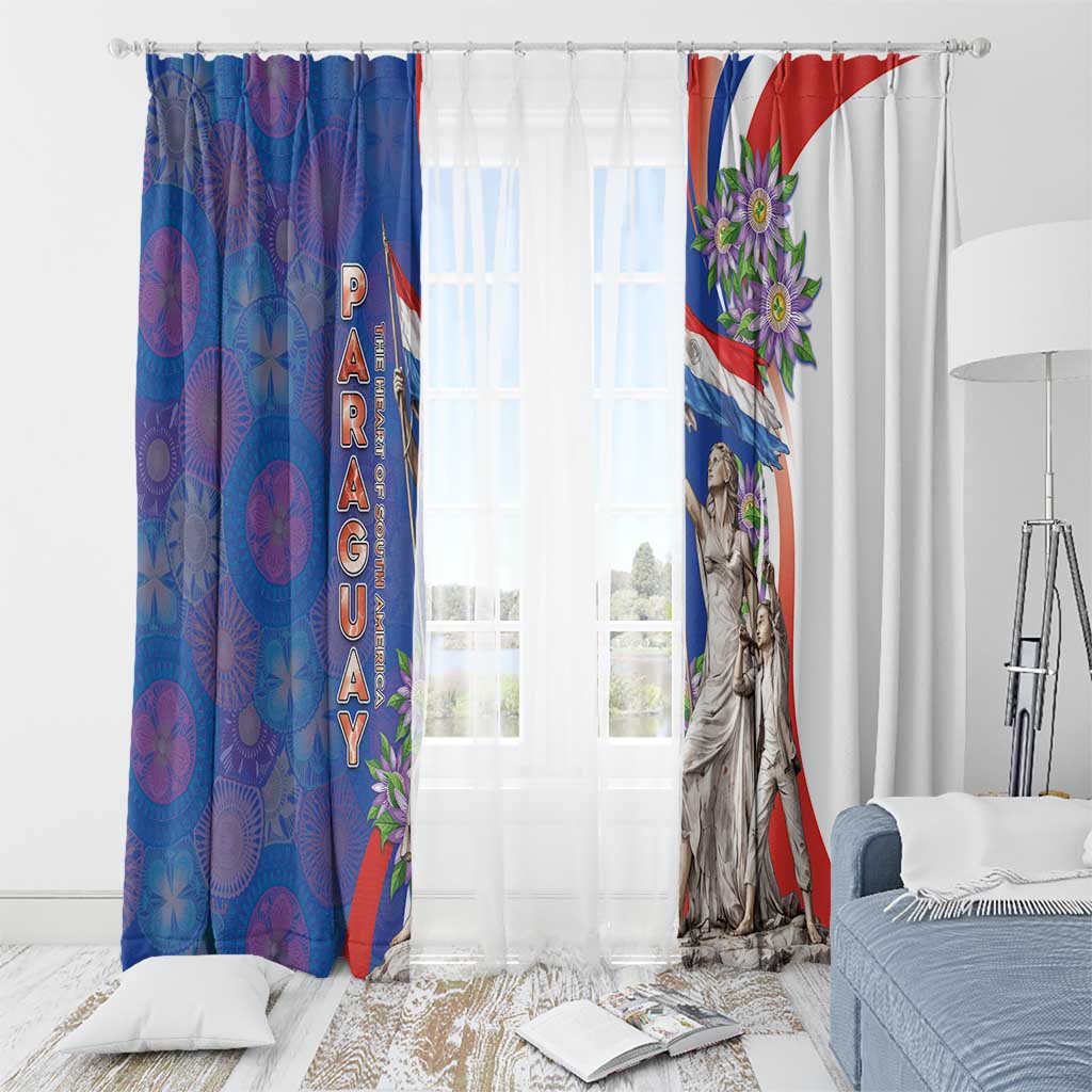 Paraguay Independence Day Window Curtain The Heart Of South America