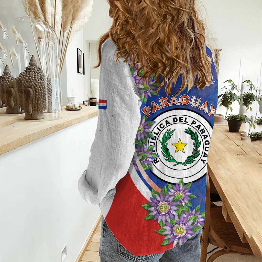 Paraguay Independence Day Women Casual Shirt The Heart Of South America