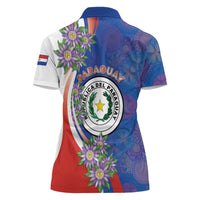 Paraguay Independence Day Women Polo Shirt The Heart Of South America