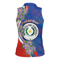 Paraguay Independence Day Women Sleeveless Polo Shirt The Heart Of South America