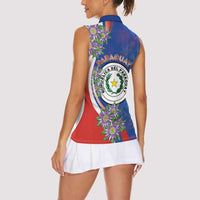 Paraguay Independence Day Women Sleeveless Polo Shirt The Heart Of South America