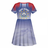 Cape Verde July 5th Kid Short Sleeve Dress Happy Independence Day