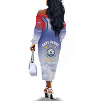 Cape Verde July 5th Off The Shoulder Long Sleeve Dress Happy Independence Day