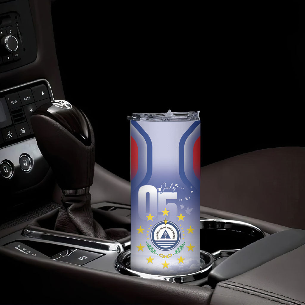 Cape Verde July 5th Skinny Tumbler Happy Independence Day