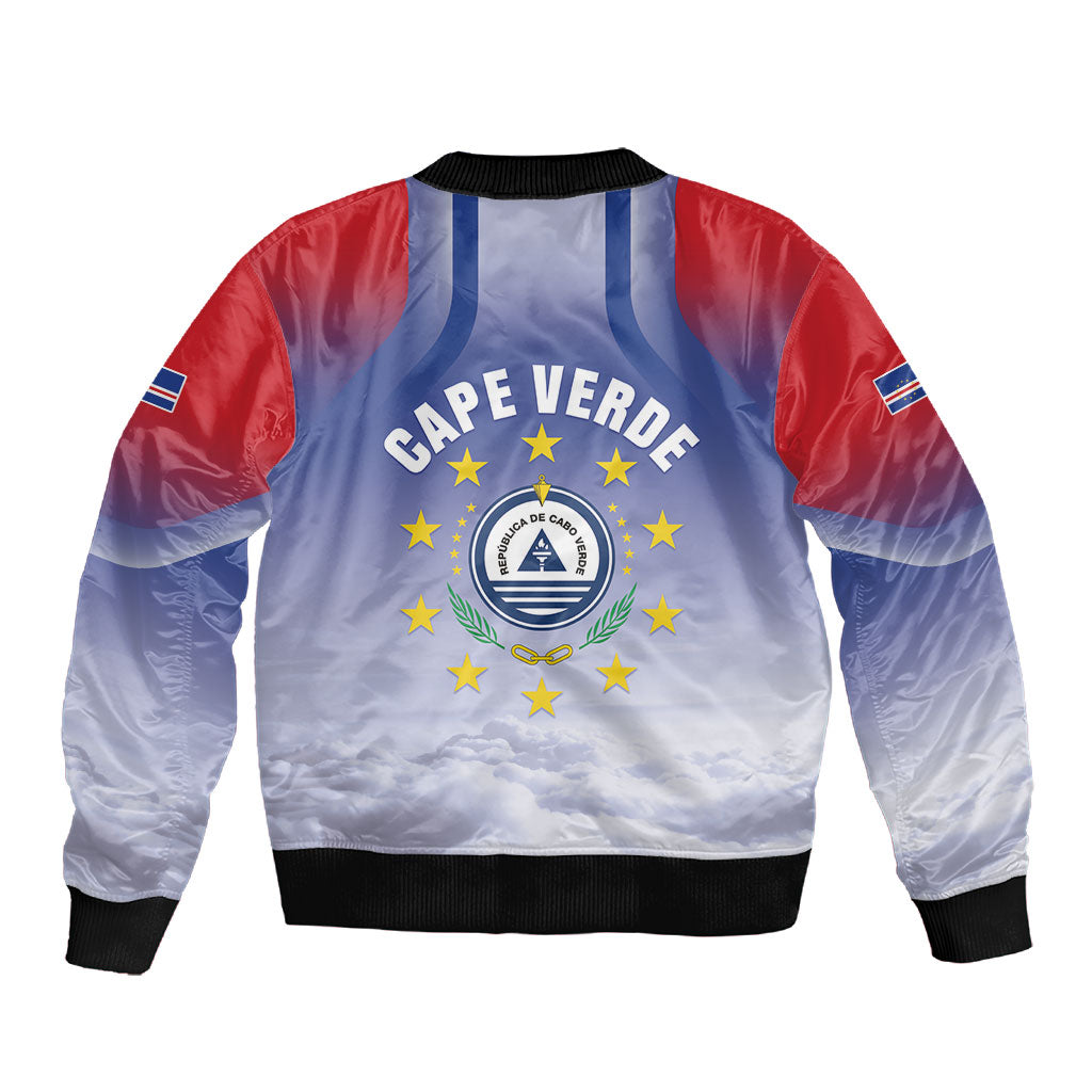 Cape Verde July 5th Sleeve Zip Bomber Jacket Happy Independence Day