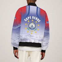Cape Verde July 5th Sleeve Zip Bomber Jacket Happy Independence Day