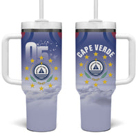 Cape Verde July 5th Tumbler With Handle Happy Independence Day