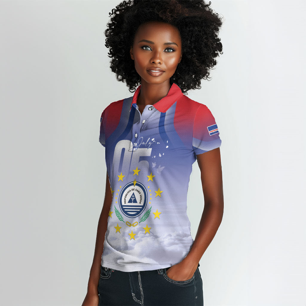 Cape Verde July 5th Women Polo Shirt Happy Independence Day