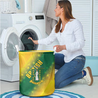 British Virgin Islands Laundry Basket Coat Of Arms Plumeria Gradient Art