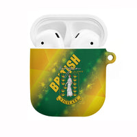 British Virgin Islands AirPods Case Coat Of Arms Plumeria Gradient Art