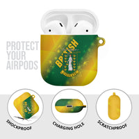 British Virgin Islands AirPods Case Coat Of Arms Plumeria Gradient Art