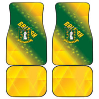 British Virgin Islands Car Mats Coat Of Arms Plumeria Gradient Art