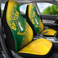 British Virgin Islands Car Seat Cover Coat Of Arms Plumeria Gradient Art