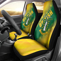 British Virgin Islands Car Seat Cover Coat Of Arms Plumeria Gradient Art