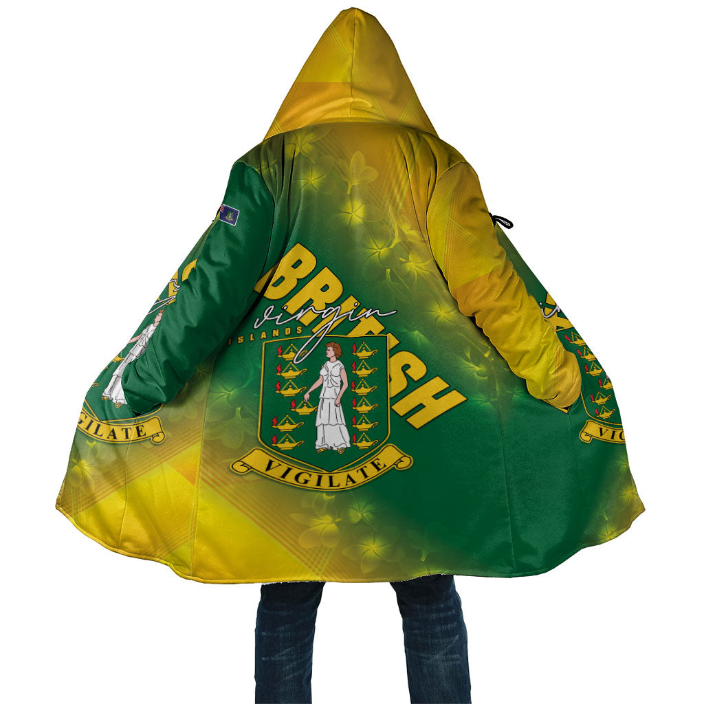 British Virgin Islands Cloak Coat Of Arms Plumeria Gradient Art
