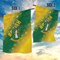 British Virgin Islands Garden Flag Coat Of Arms Plumeria Gradient Art