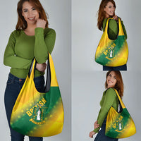 British Virgin Islands Grocery Bag Coat Of Arms Plumeria Gradient Art