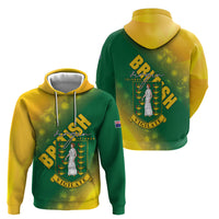 British Virgin Islands Hoodie Coat Of Arms Plumeria Gradient Art