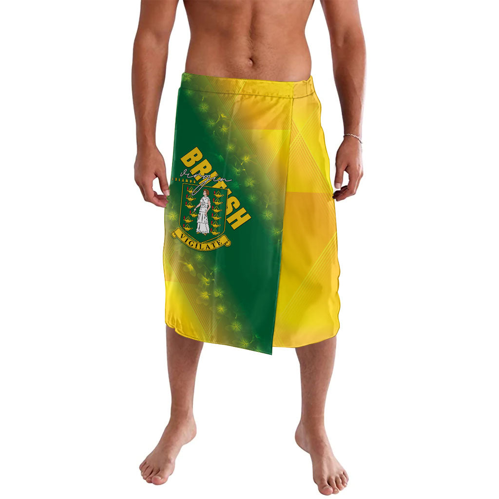 British Virgin Islands Lavalava Coat Of Arms Plumeria Gradient Art