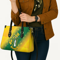 British Virgin Islands Leather Bag Coat Of Arms Plumeria Gradient Art