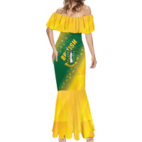 British Virgin Islands Mermaid Dress Coat Of Arms Plumeria Gradient Art