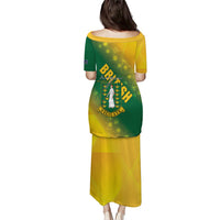 British Virgin Islands Puletasi Coat Of Arms Plumeria Gradient Art