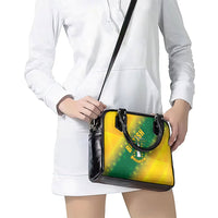 British Virgin Islands Shoulder Handbag Coat Of Arms Plumeria Gradient Art