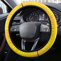 British Virgin Islands Steering Wheel Cover Coat Of Arms Plumeria Gradient Art