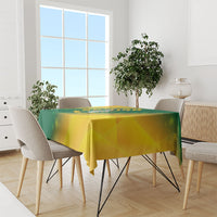 British Virgin Islands Tablecloth Coat Of Arms Plumeria Gradient Art