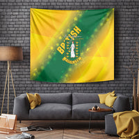 British Virgin Islands Tapestry Coat Of Arms Plumeria Gradient Art