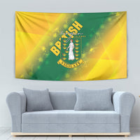 British Virgin Islands Tapestry Coat Of Arms Plumeria Gradient Art