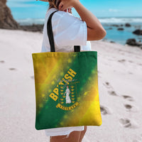 British Virgin Islands Tote Bag Coat Of Arms Plumeria Gradient Art